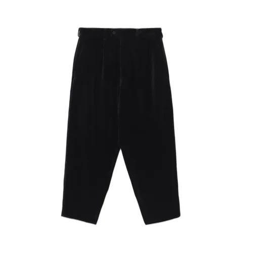 Velveteen 1-Tuck Tapered Pants