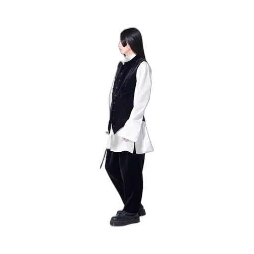 Velveteen 1-Tuck Tapered Pants