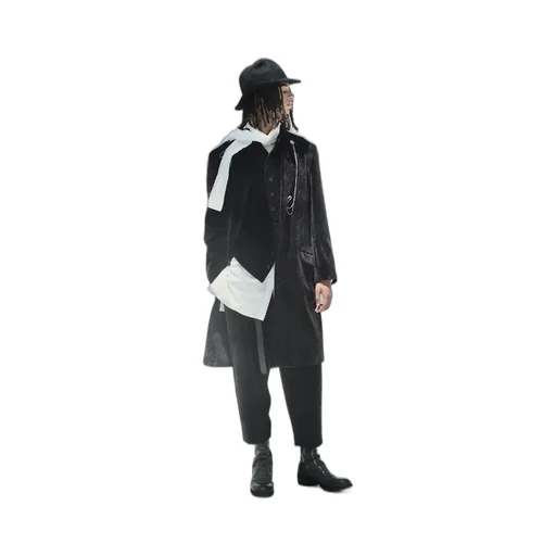 Velveteen 1-Tuck Tapered Pants