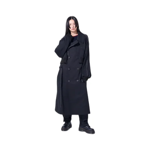 Pe/Cotton Twill Trench Coat Sukajan