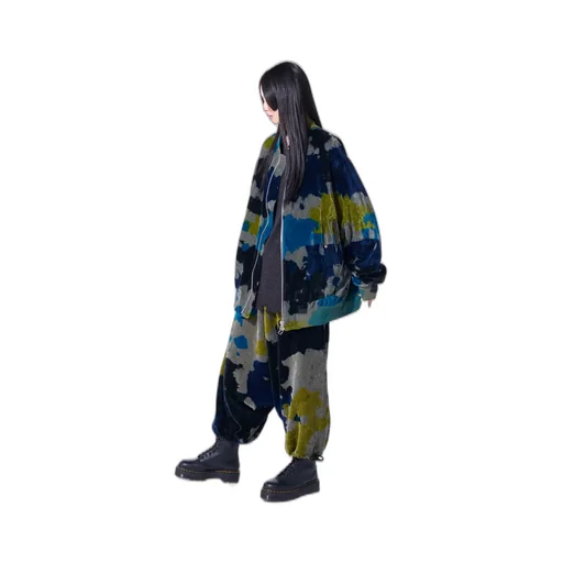 Tie-Dye Velvet Big Ma-1