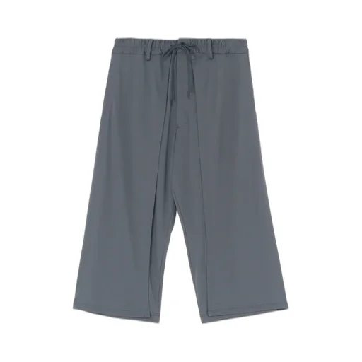High-Gauge Polyester Smooth Jersey Layered Pants