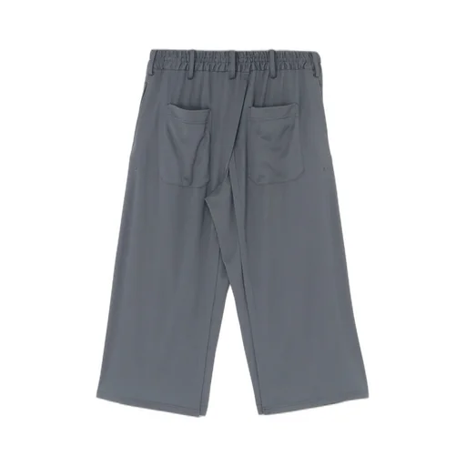 High-Gauge Polyester Smooth Jersey Layered Pants