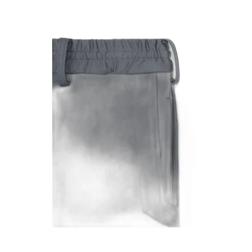 High-Gauge Polyester Smooth Jersey Layered Pants