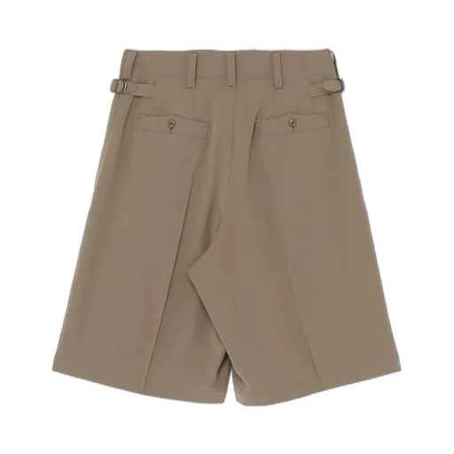 Polyester Washer Twill Button-Up Shorts