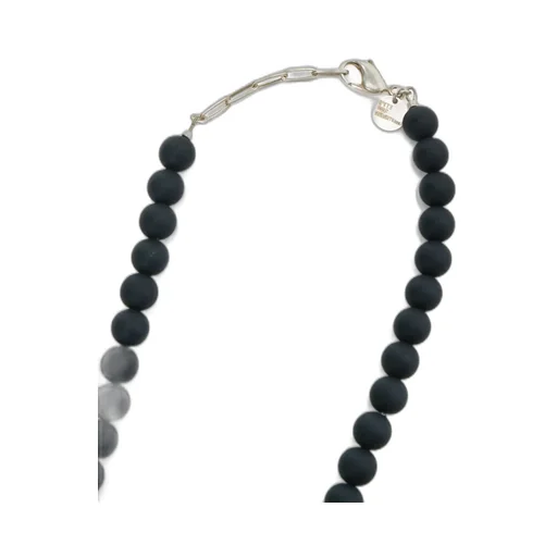 Crystal + Black Beads Necklace