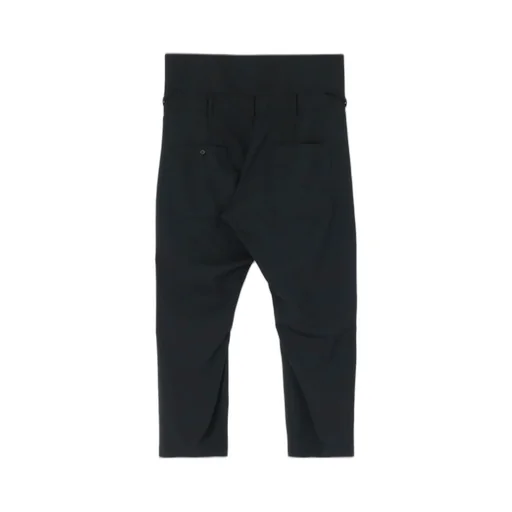 Wool/Polyester Tropical Ethnic Detail High Waist Pants