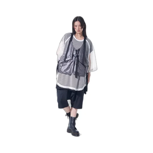 Pe/Ny Water Repellent Taffeta Multi-Pocket Tech Vest