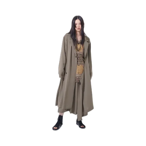 Polyester Washer Twill Wrap Dress