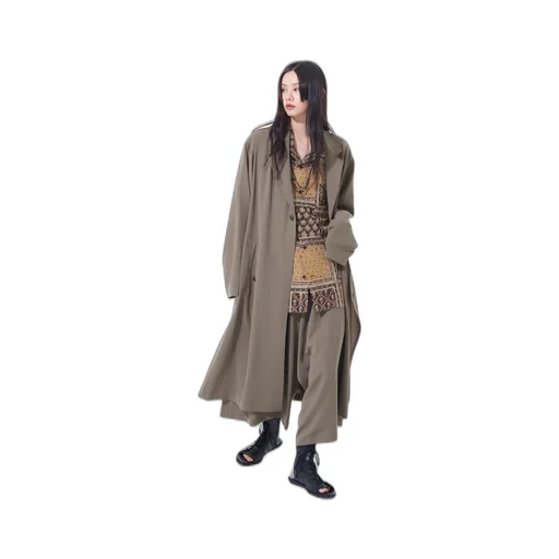 Polyester Washer Twill Wrap Dress