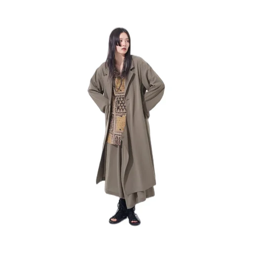 Polyester Washer Twill Wrap Dress