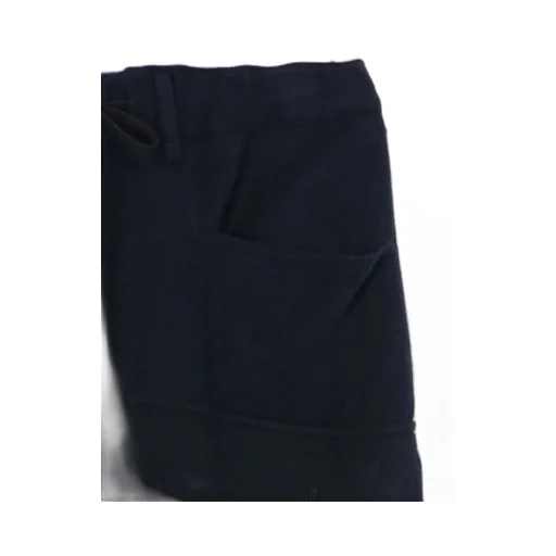 Wool Beaver Patch Pocket Ribbed Cargo Pants