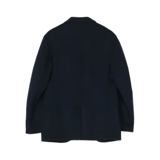 Wool Beaver Peaked Lapel 4-Button Jacket