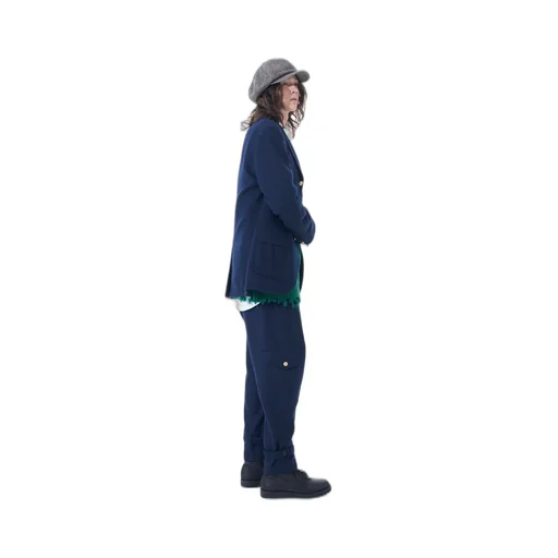 Wool Beaver Hem Belt Military Pants