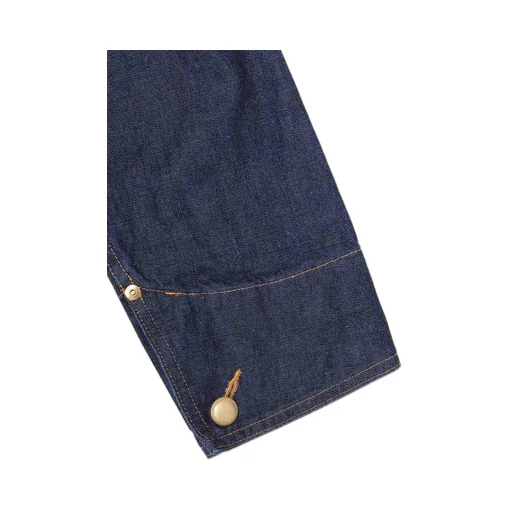 10 Oz Denim Stand Collar Coveralls Jacket