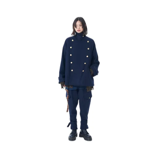 Wool Beaver Hem Belt Military Pants
