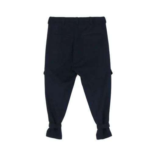 Wool Beaver Hem Belt Military Pants