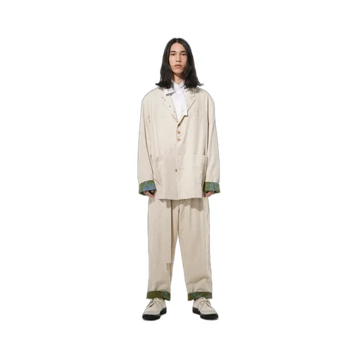 Li/C Washer Twill Tie Dye 2-Tuck Tapered Belt Pants
