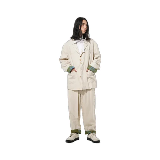 Li/C Washer Twill Tie Dye Stand 2Way 8Bs Big Jacket