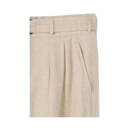 Li/C Washer Twill Tie Dye 2-Tuck Tapered Belt Pants