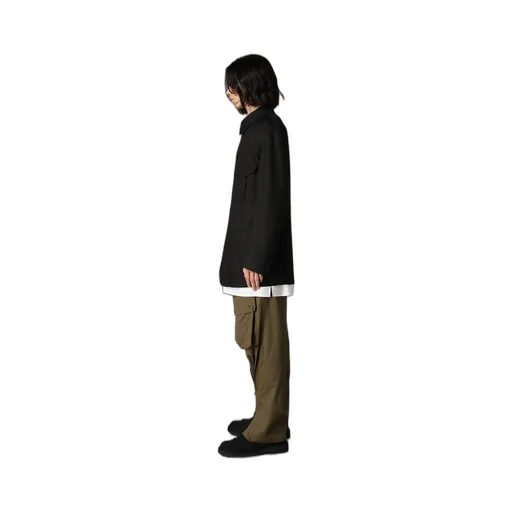 Tr Twill Stand Collar Gusset Pocket Jacket