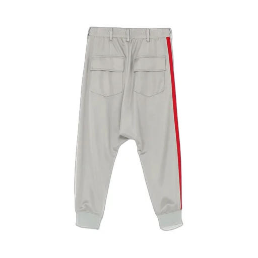Pe/Smooth Jersey Geometric Pattern Embroidery Side Tape Line Sarouel Rib Pants