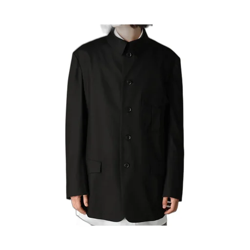 Tr Twill Stand Collar Gusset Pocket Jacket