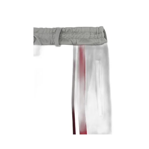 Pe/Smooth Jersey Geometric Pattern Embroidery Tape Line Waist Drawstring Wide Pants