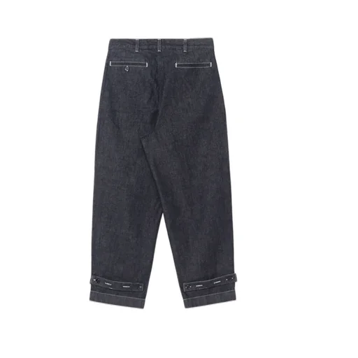 Ground Y×Edwin 11Oz Indigo Denim Wide-Tuck Pants With Tab Detail