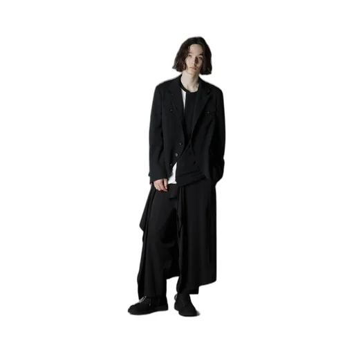Wool Gabardine Stand Collar Jacket