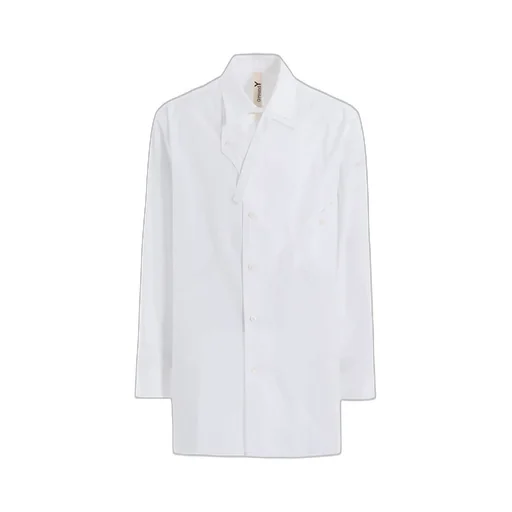 Cotton Broad Curved Front Panel Shirt
