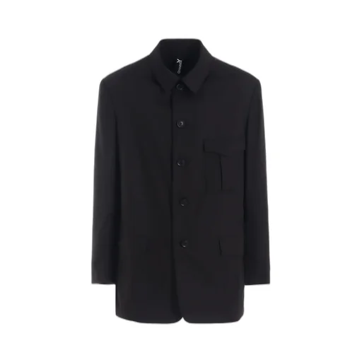 Tr Twill Stand Collar Gusset Pocket Jacket