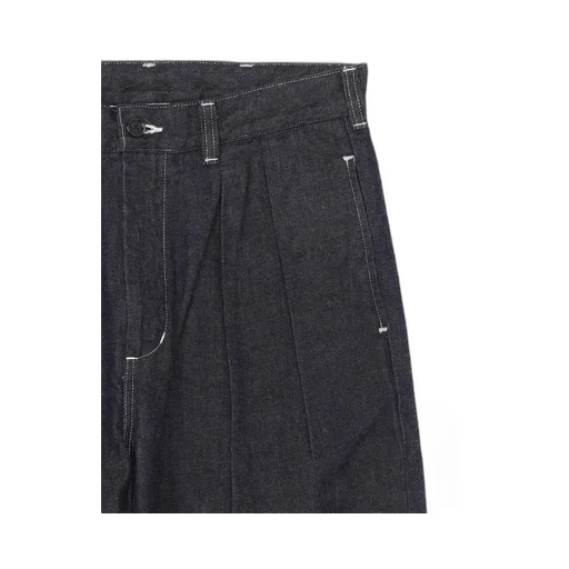 Ground Y×Edwin 11Oz Indigo Denim Wide-Tuck Pants With Tab Detail