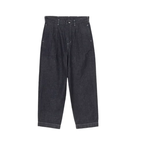 Ground Y×Edwin 11Oz Indigo Denim Wide-Tuck Pants With Tab Detail