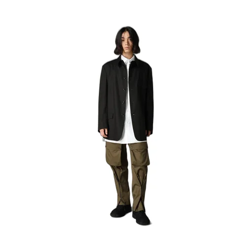 Tr Twill Stand Collar Gusset Pocket Jacket