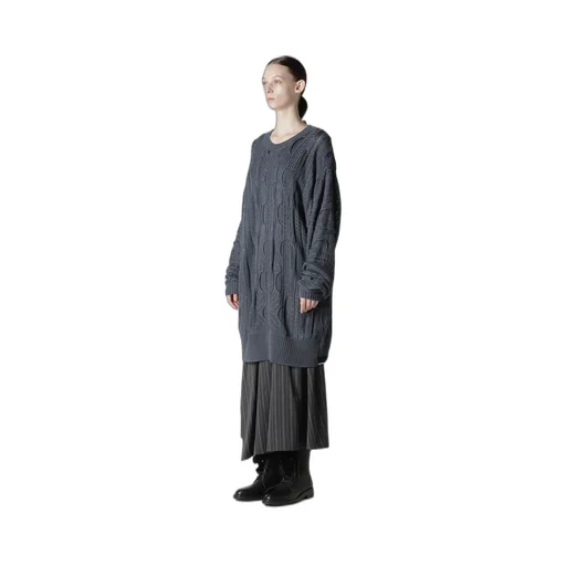 3D Cable Knit Big Pullover