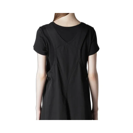Cotton Twill Back Crossed Pullover Dress