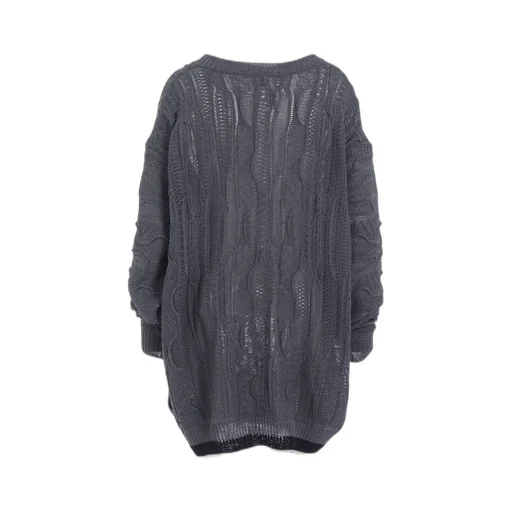 3D Cable Knit Big Pullover
