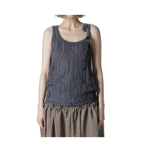 3D Cable Knit Tanktop