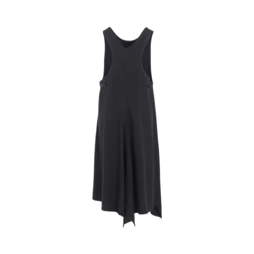 Cotton Twill Back Crossed Pullover Dress