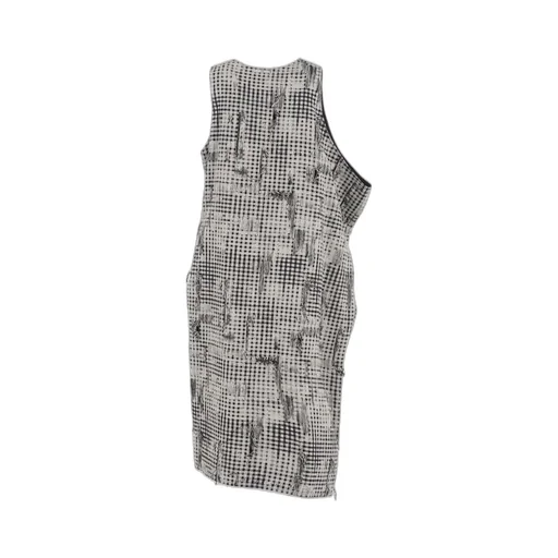 Damaged Gingham Jacquard Dress