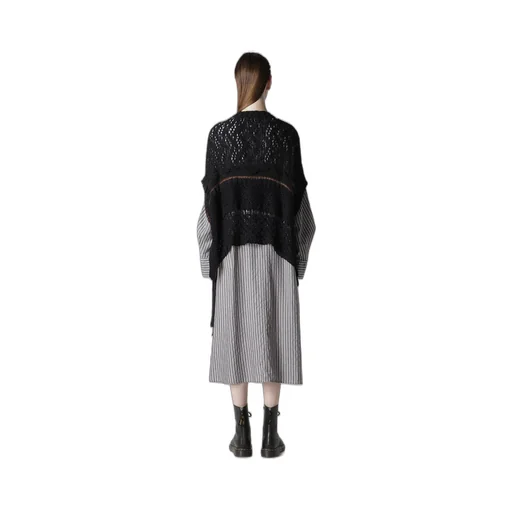 Mixed-Material Asymmetric Vest