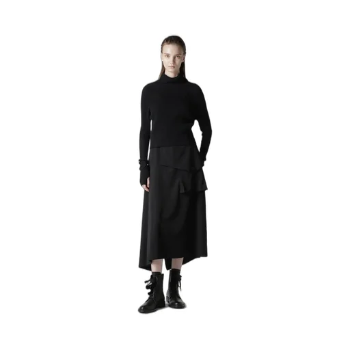 Rib Eyelet Long-Sleeve Knit