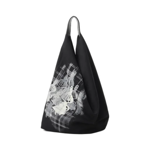 Moomin × A Part Of Me. | Y’S Shadow Wool Gabardine Bag Little My
