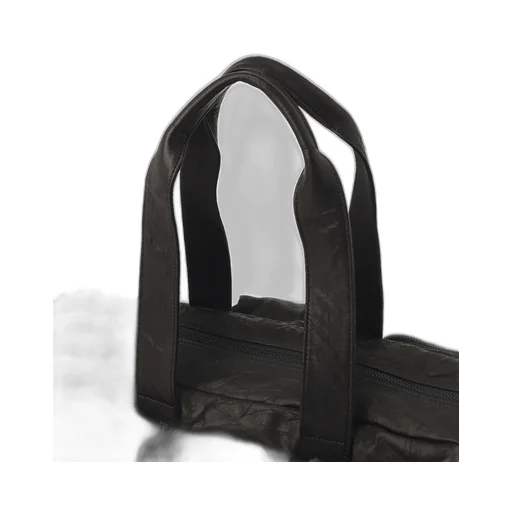Twisted Soft Leather Pocket Boston Bag