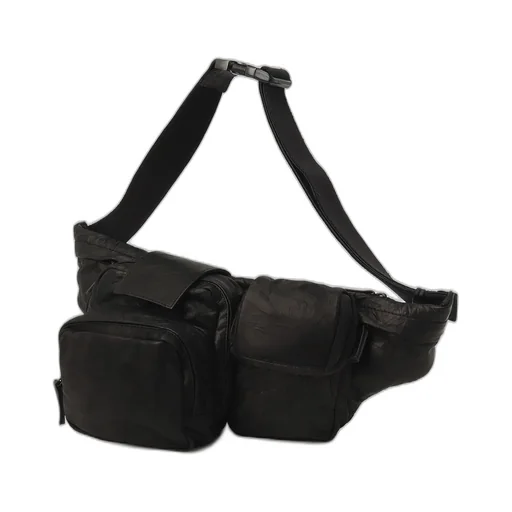 Twisted Soft Leather Pocket Bag