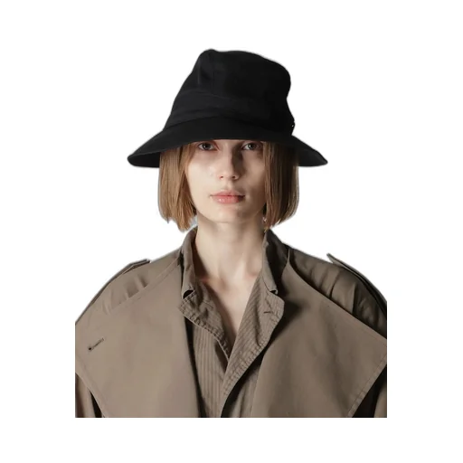 Wool Gabardine Arranged Hat
