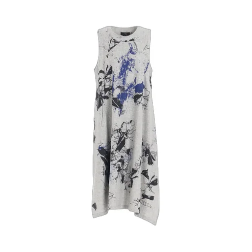 Wool Flower Print Dress