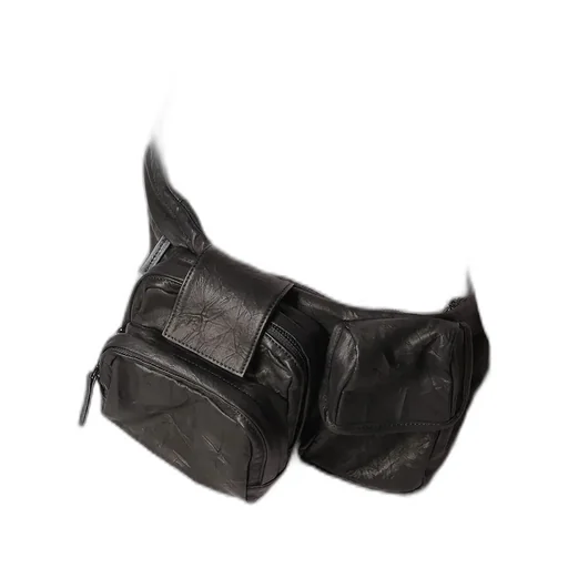 Twisted Soft Leather Pocket Bag