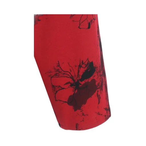 Wool Flower Print Pants